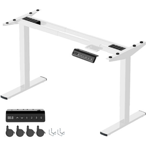 Devoko – Bureau assis debout réglable – Hauteur 73 à 120 cm – Charge 100 kg – Cadre en acier – Panneau de commande numérique intelligent