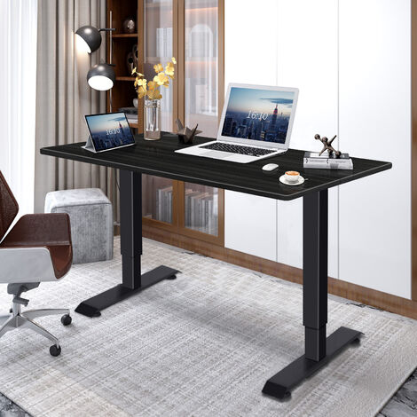 Devoko electric standing desk, height adjustable, impact protection, computer desk for home office,