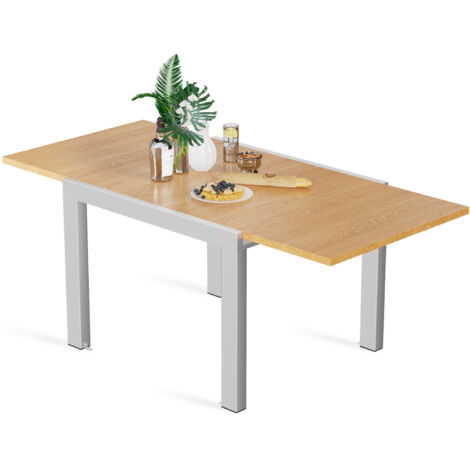 Devoko Table de Jardin Extensible en Aluminium Pour 6 à 10 Personnes. Table Extérieure avec Allonges de 80/160 cm et 130/260 cm