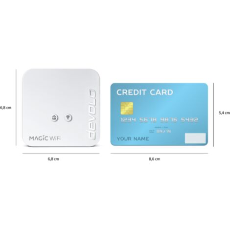 Devolo Magic 1 WiFi mini Powerline e Ethernet LAN, 1200 Mbit/s, 1 pz, Bianco