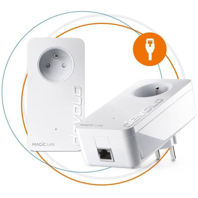 Devolo - Kit de démarrage 2 adaptateurs cpl Magic 2 lan Blanc