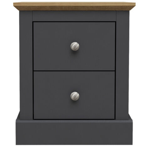 Devon Bedside Cabinet Charcoal