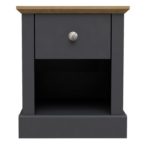 LPD FURNITURE Devon Lamp Table Charcoal