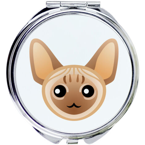 Devon Rex - uno specchio tascabile per borsetta di Art-Dog