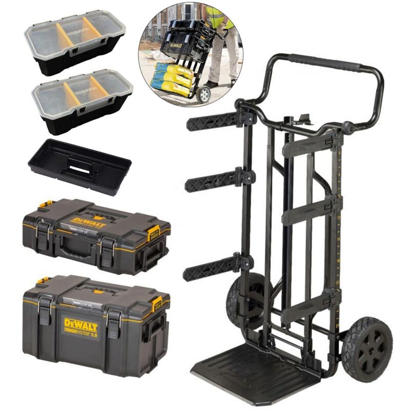 Dewalt 1-70-324 3 in 1 Toughsystem 2.0 Stackable Tool Box Trolley DS166 DS300