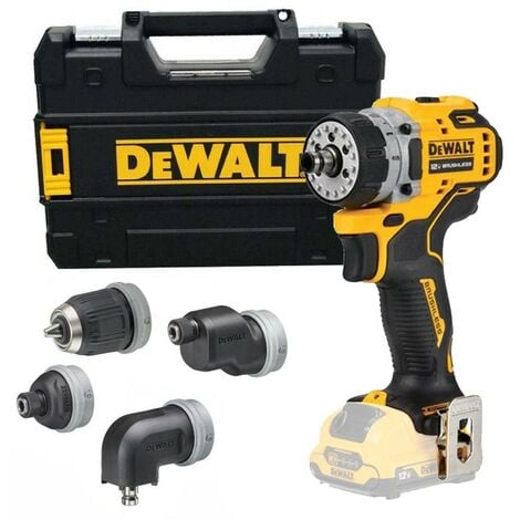 Dewalt 12v XR DCD703NT Brushless Multi Head Drill Angle Impact Driver Bare Tstak