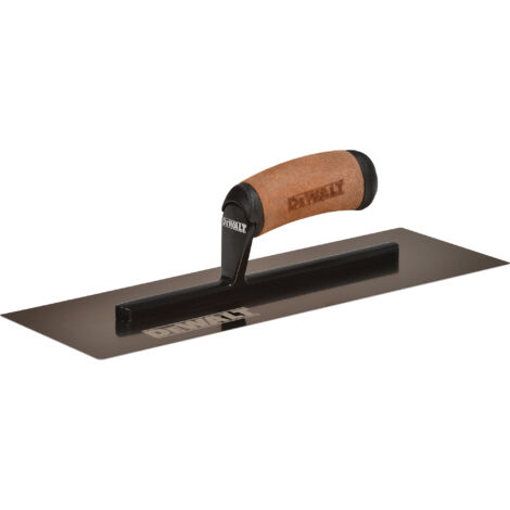 DeWALT 14"/356mm Glätt- Gipserkelle Edelstahl Ledergriff 120x356x0,7 flache Klinge, für Putz 2-962