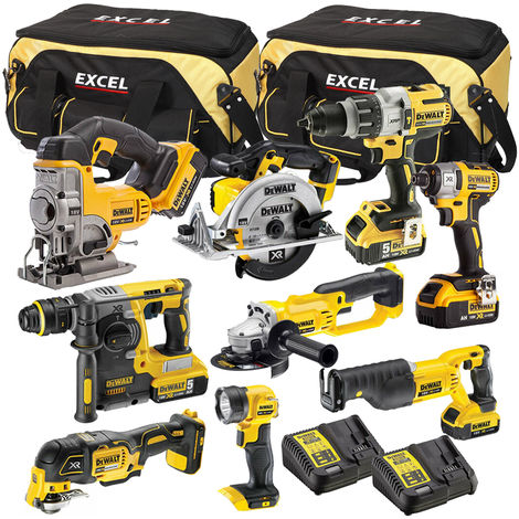 DeWalt 18V 9 Piece Cordless Kit T4TKIT-1130