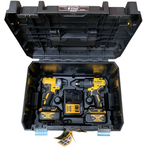 Dewalt 18v Combi + Impact Driver Case Heavy Duty Deep Storage TSTAK VI + Insert