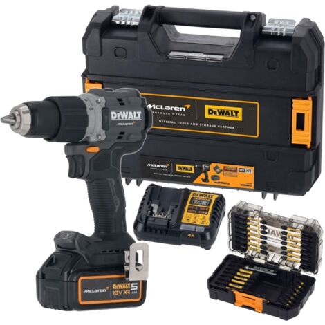Dewalt 18v DCD85MP1T McLaren F1 XR Brushless Hammer Drill 1 x 5.0Ah + 28pc Set