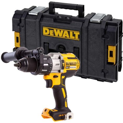 Dewalt 18v XR 3 Speed Brushless Combi Hammer + Side Handle + Toughsystem Case