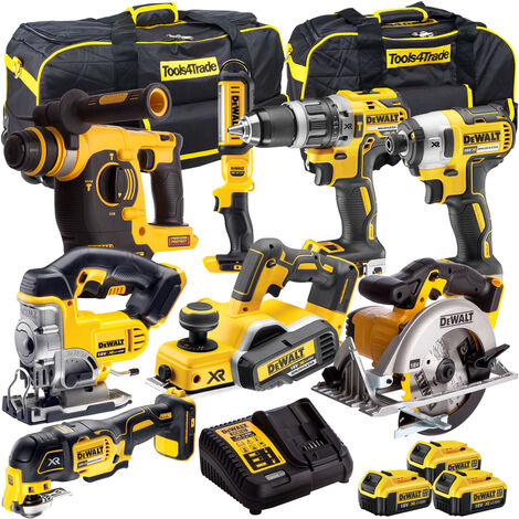 Dewalt 18v XR Li-Ion 8 Piece Pack 3 X 4Ah Batteries Charger DEW-KIT-3