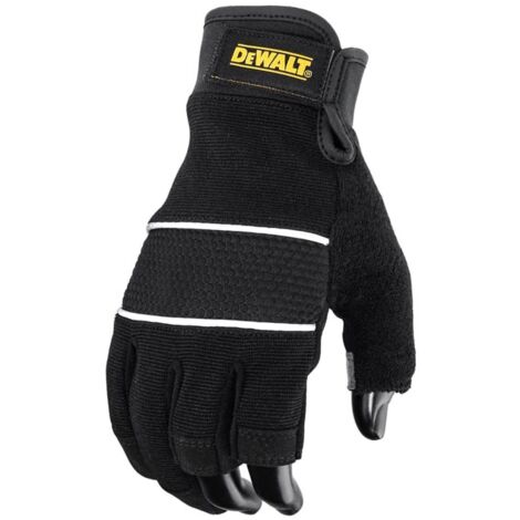 DEWALT 1Paar Kunstleder Handschuhe DPG214L mit Grip mit Klettverschluss Gr.L