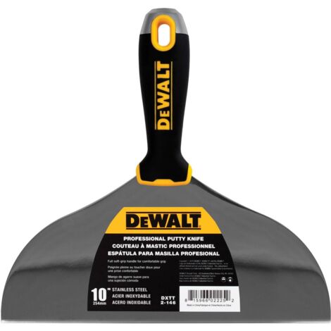 DeWALT 250mm (10-inch) Drywall Hammer-End Jointing and Filling Knife - Model DDW2146