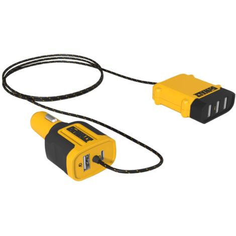 DeWalt 5-Port Front and Back Seat USB Charger (Model DWG 141-0475)