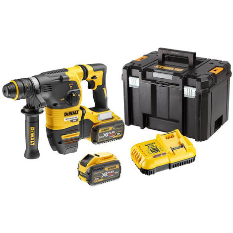 DeWALT 54V Marteau sans fil SDS-plus, 54V incl. 2 Batteries + Chargeur 9Ah - DCH334X2-QW