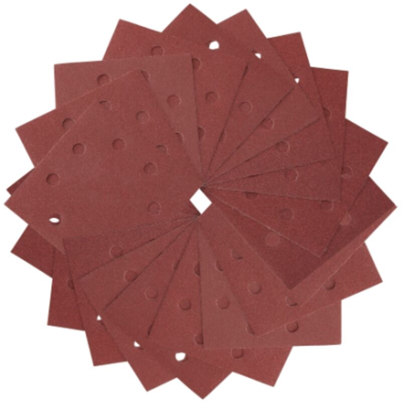 14 feuille Velcro pré perforée 8 perforations en cercle 115 x 115mm K240 - vue 2