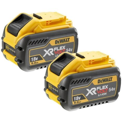 DeWALT Accesorios - Batería 18/54 V XR FLEXVOLT 9.0/3.0 Ah, 2 piezas DCB547X2