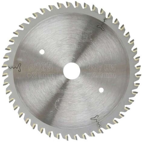 DeWALT Accesorios - Hoja de sierra para madera 165x20 mm, 48 dientes DT1090