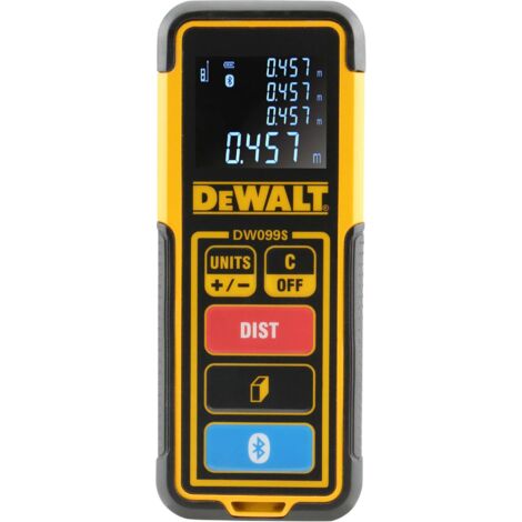 DeWALT Accessoires - Télémètre laser, portée de 30 m, Bluetooth DW099S