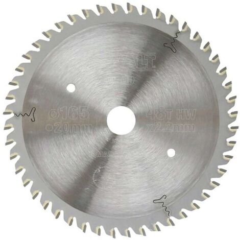 DeWALT Accessori - Disco da taglio per legno, 165x20 mm, 48 denti DT1090