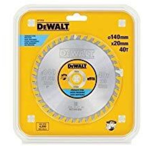 DeWALT Accessori - Lama da sega per alluminio 140x20 mm, 40 denti DT1918