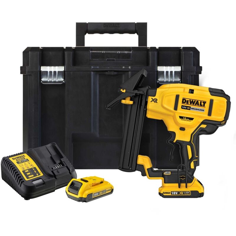 Dewalt Agrafeuse de parquet 18V 2x2 0Ah Li Ion avec coffret DCN682D2 DeWalt