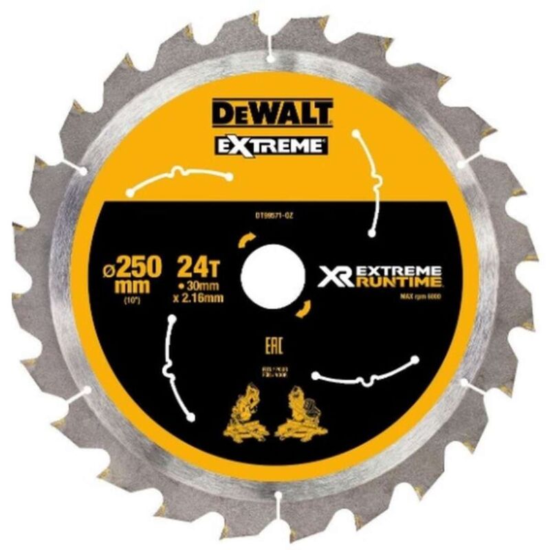 Image of Banyo - DeWALT Zubehör - Sägeblatt Holz, 250x30 mm, 24 Zähne DT99571
