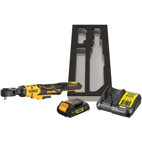 DeWALT Akku-Ratsche DCF513D1G-QW 3/8", 1x 2,0 Ah + Lader in Einlage