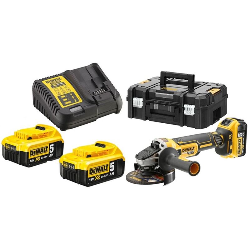 

Dewalt Amoladora angular a batería 18V con  de 125 mm DCG405P3 | 3 baterías 5,0 Ah