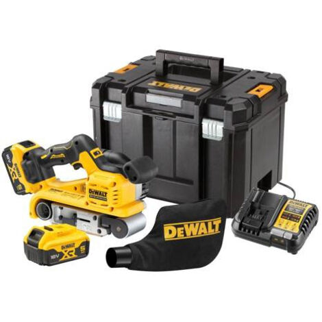 DEWALT BANDSCHLEIFER 18V DCW220P2 2x5,0Ah 75x533mm TSTAK