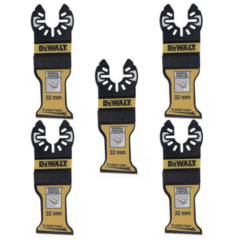 Dewalt Bi-Metal Plunge Point Blade 32mm - 5 Pack
