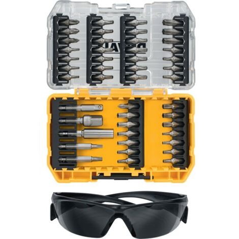 Dewalt Bit-Set 47-tlg. im Tough Case inkl. Sicherheitsbrille