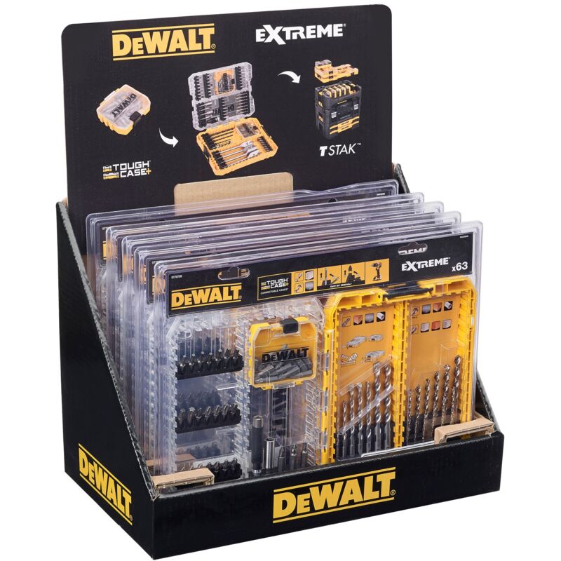 Image of Dewalt - Bit- und Bohrer-Set extreme 63-tlg.in Tough Case DT70759-QZ