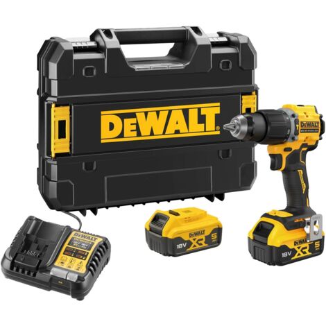 Dewalt bohrschrauber mit 2 x 18v 5ah batterien - dcd799p2t-qw