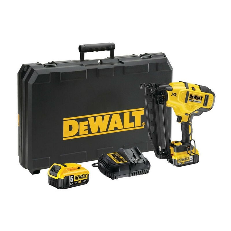 Cloueur de finition 18V xr (2x5, Ah) en coffret Dewalt DCN660P2-QW