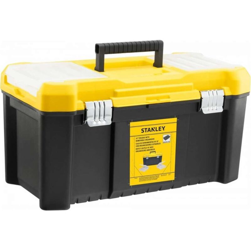 Boîte à outils STANLEY STST75787 1 Plastique résistant 2 compartiments Système de fermeture métallique