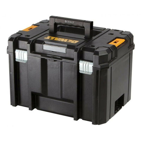 Dewalt – Coffret de transport T Stak VI – Boîte empilable et verrouillable – Dimensions 44x33,2x30,1 cm – Poignée bi-matière confortable