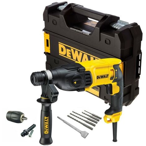 Dewalt D25133K 240v SDS+ 3 Mode SDS Hammer Drill + Bits + Chisel + Chuck + Tstak