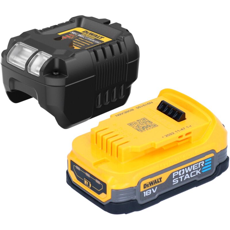 Dcb 1102 E1 Kit de démarrage sans fil 18 v avec 1x batterie Powerstack 1,7 Ah + chargeur dcb 1102 - Dewalt