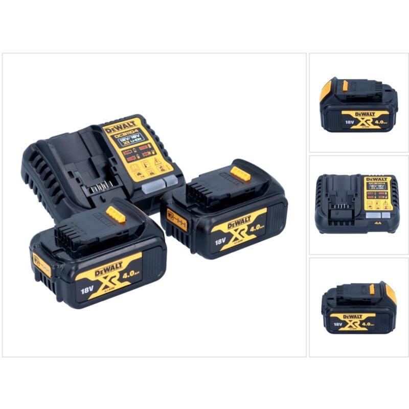 Dcb 1104 M2 kit de démarrage 12 v / 18 v 2x batterie 4,0 Ah + chargeur dcb 1104 - Dewalt