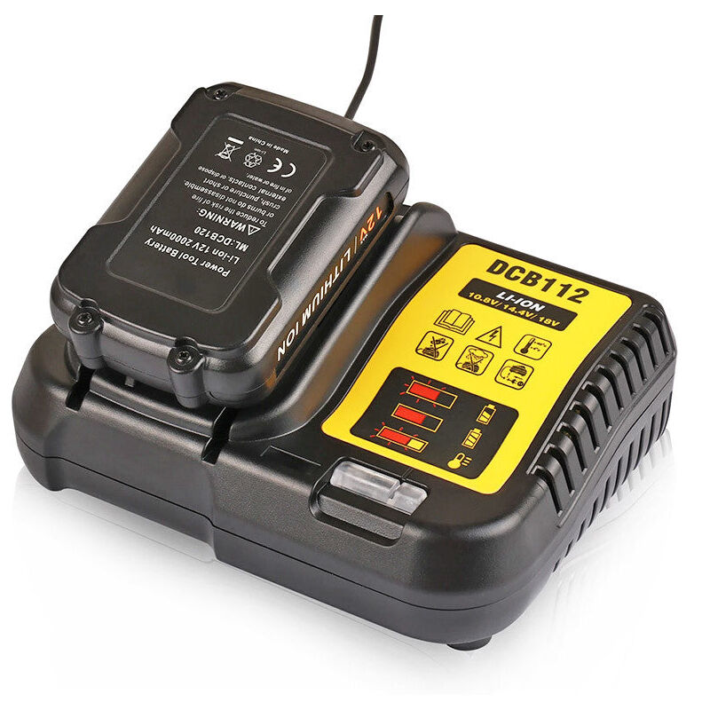 Dewalt - Chargeur de batteries DCB112-XJ 10,8 v à 18 v Li-ion