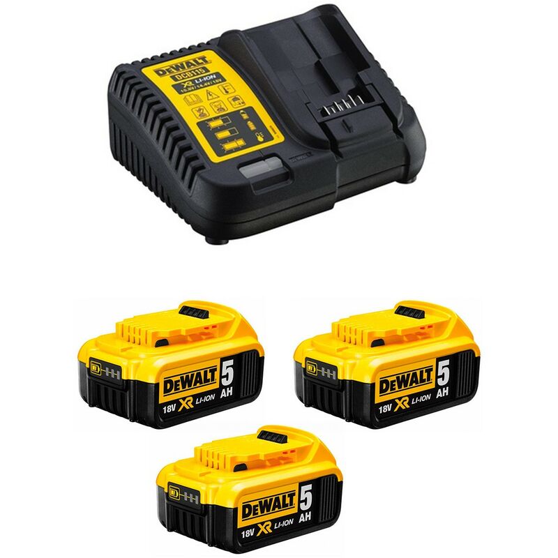 

Power Set DCB115P3 (3 x 5,0 Ah + DCB115) - Dewalt