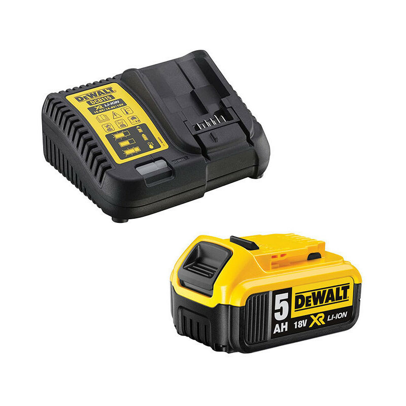Dewalt DCB184 Batterie 18V 5 0Ah / 5000mAh XR Li Ion + Chargeur DeWalt DCB115 XR