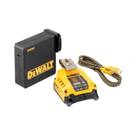 DeWalt DCB094K-GB 18V XR USB Power Delivery Charging Kit with 5A Fast Charging for Compatible Devices
