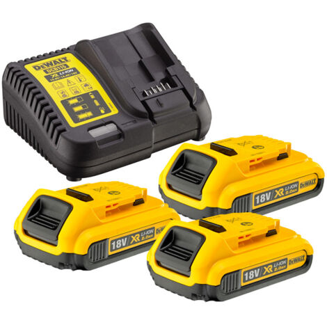 Dewalt DCB115 Charger & 3 x DCB183 2.0ah 18v XR Li-ion Batteries