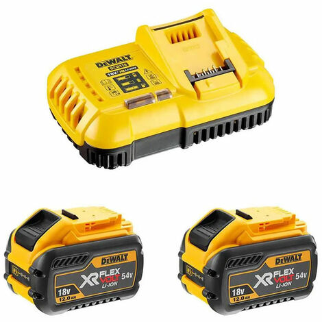 DEWALT DCB118Y2 XR Flexvolt Starter Set 18V/54V 2X12AH Batteries