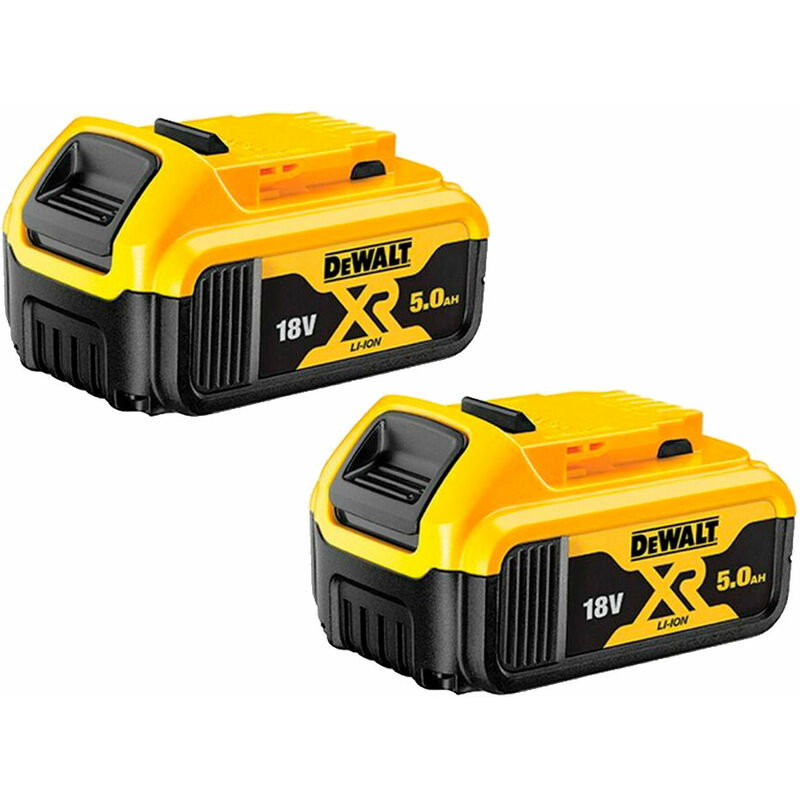 Dewalt - DCB184 18V xr Li-Ion 5.0Ah Batteries Twin Pack