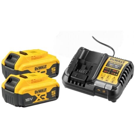 DEWALT DCB184/DCB1104 2x5Ah 18v Charger & battery pack