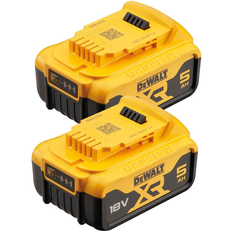 Kit batterie DCB184P2-XJ 18V 5Ah - Dewalt